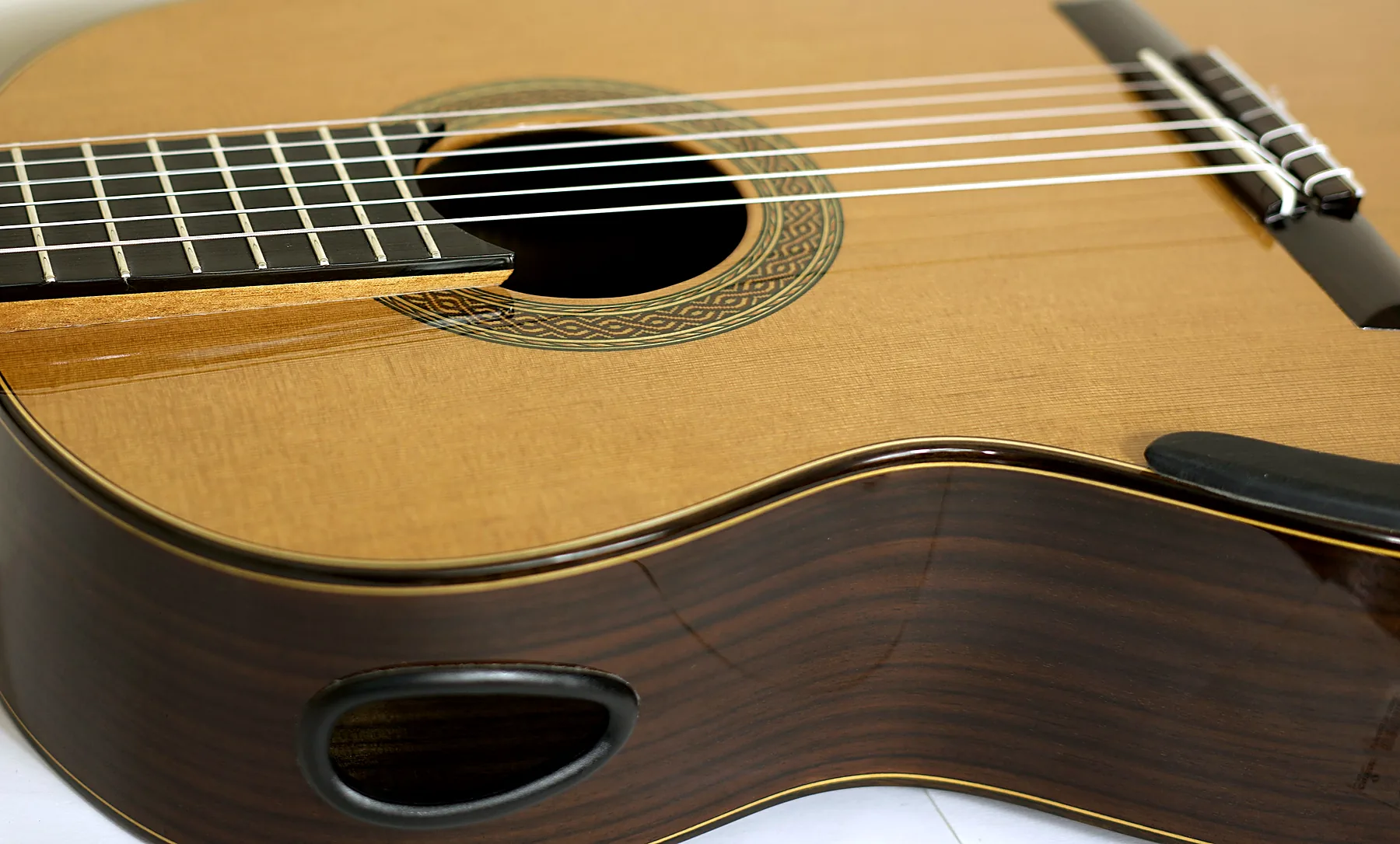 Action and setup of a classical guitar